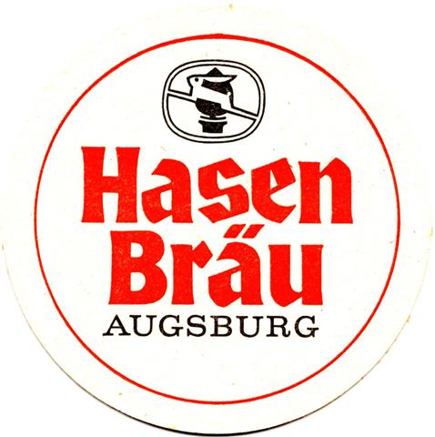 augsburg a-by hasen rund 3-5a (215-hg wei-oh jahreszahl-schwarzrot) 